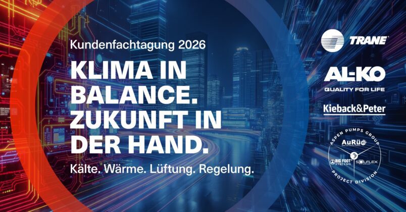 Kundenfachtagung 2026: Kälte. Wärme. Lüftung. Regelung.